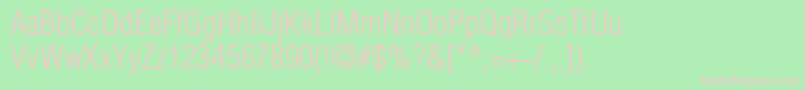 Helios ffy Font – Pink Fonts on Green Background