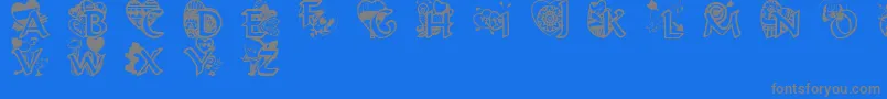 En savoir plus sur la police Valentinehearts Police Valentinehearts – polices grises sur fond bleu