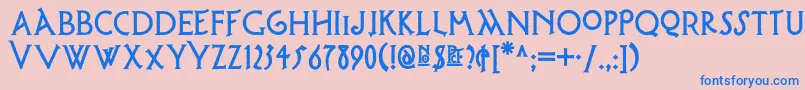 fuente Possumsaltarenf – Fuentes Azules Sobre Fondo Rosa