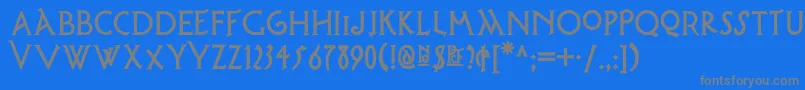 fuente Possumsaltarenf – Fuentes Grises Sobre Fondo Azul