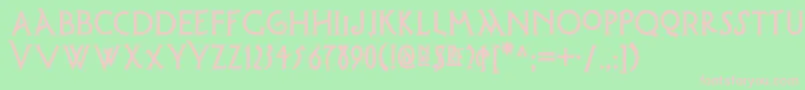 Possumsaltarenf Font – Pink Fonts on Green Background