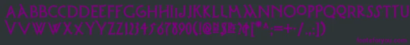 Possumsaltarenf Font – Purple Fonts on Black Background