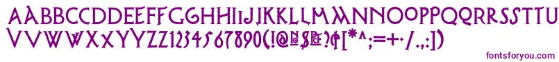 Possumsaltarenf Font – Purple Fonts on White Background