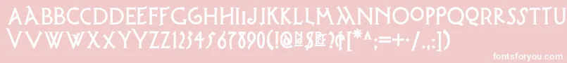 Possumsaltarenf Font – White Fonts on Pink Background