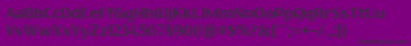 ResagokrBold Font – Black Fonts on Purple Background