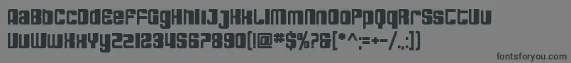 フォントSfDecotechnoBold – 黒い文字の灰色の背景
