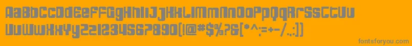 SfDecotechnoBold Font – Gray Fonts on Orange Background