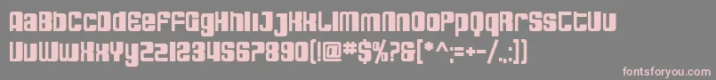SfDecotechnoBold Font – Pink Fonts on Gray Background