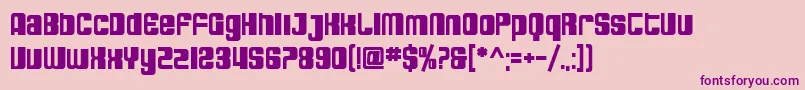 SfDecotechnoBold Font – Purple Fonts on Pink Background