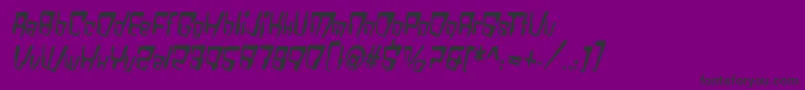 VtcBadDatatripRegularItalic Font – Black Fonts on Purple Background