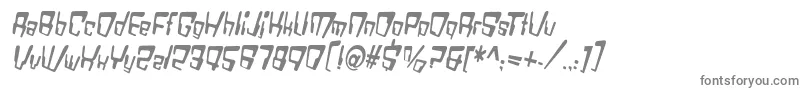 Шрифт VtcBadDatatripRegularItalic – серые шрифты