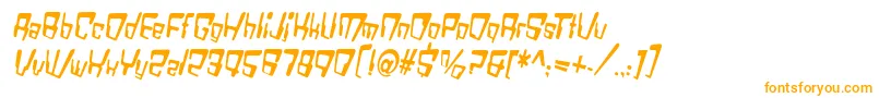 VtcBadDatatripRegularItalic-fontti – oranssit fontit