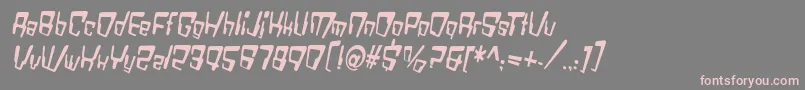 fuente VtcBadDatatripRegularItalic – Fuentes Rosadas Sobre Fondo Gris