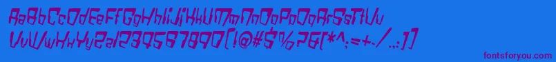 fuente VtcBadDatatripRegularItalic – Fuentes Moradas Sobre Fondo Azul