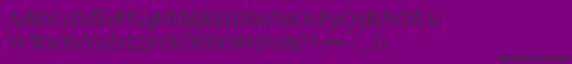 ClassicRussianPlain.001.001 Font – Black Fonts on Purple Background