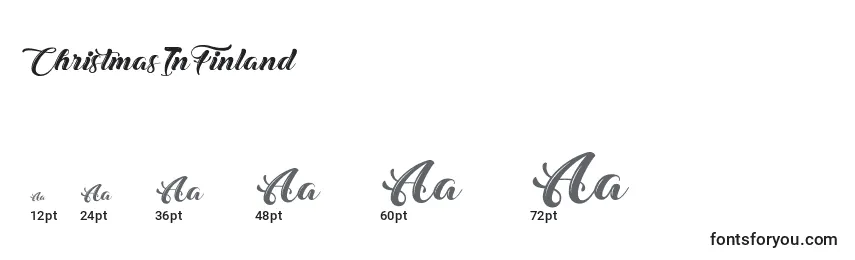 ChristmasInFinland Font Sizes