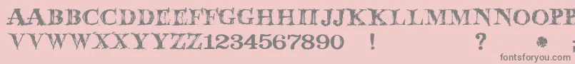 JmhWolfa Font – Gray Fonts on Pink Background