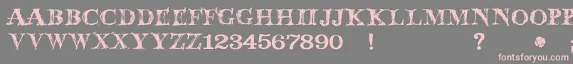JmhWolfa Font – Pink Fonts on Gray Background