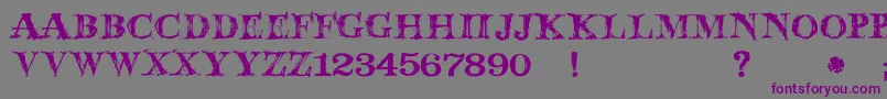 JmhWolfa Font – Purple Fonts on Gray Background