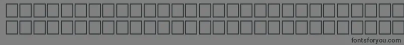 フォントMcsHor2SINormal2000 – 黒い文字の灰色の背景