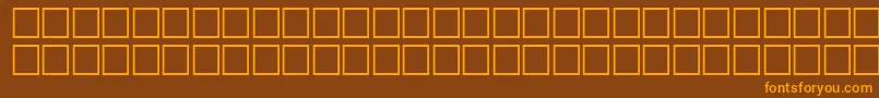 McsHor2SINormal2000 Font – Orange Fonts on Brown Background