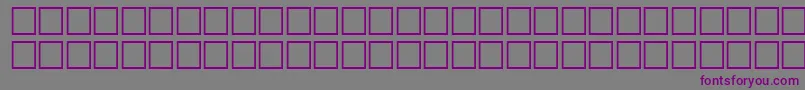 Czcionka McsHor2SINormal2000 – fioletowe czcionki na szarym tle