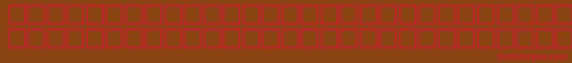 McsHor2SINormal2000 Font – Red Fonts on Brown Background