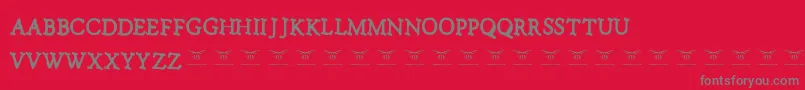 More about NotalkingpleaseRegular Font NotalkingpleaseRegular Font – Gray Fonts on Red Background