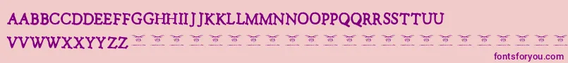 NotalkingpleaseRegular-Schriftart – Violette Schriften auf rosa Hintergrund