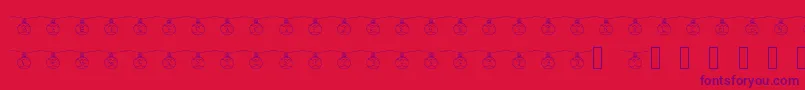 Boulenoel Font – Purple Fonts on Red Background