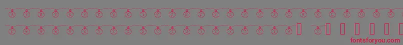 Boulenoel Font – Red Fonts on Gray Background