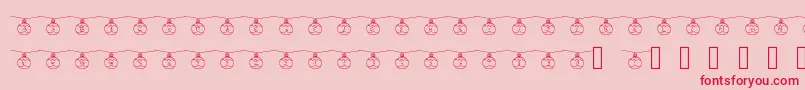 Boulenoel Font – Red Fonts on Pink Background