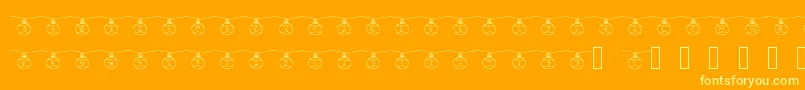 Boulenoel Font – Yellow Fonts on Orange Background
