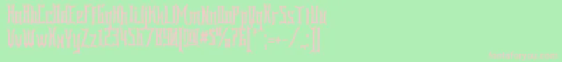 Bardour Font – Pink Fonts on Green Background