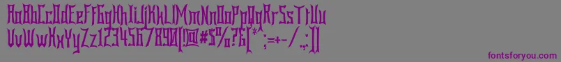 Bardour Font – Purple Fonts on Gray Background