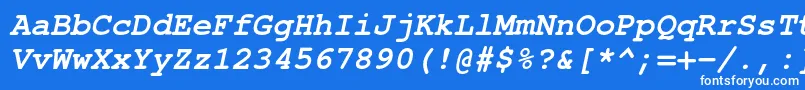 fuente TexgyrecursorBolditalic – Fuentes Blancas Sobre Fondo Azul