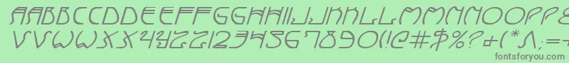 Coydecoei Font – Gray Fonts on Green Background