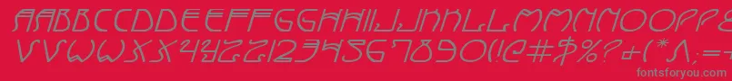 Coydecoei Font – Gray Fonts on Red Background