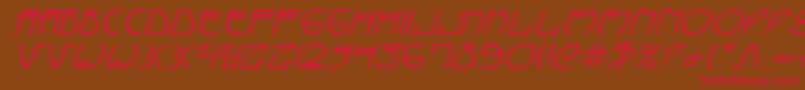 Coydecoei Font – Red Fonts on Brown Background