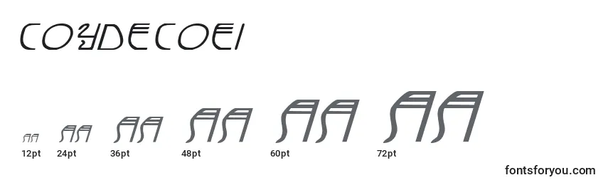 Coydecoei Font Sizes