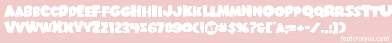 Shablagooexpand Font – White Fonts on Pink Background