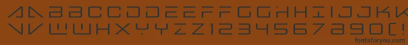 Bansheepilottitle-fontti – mustat fontit ruskealla taustalla