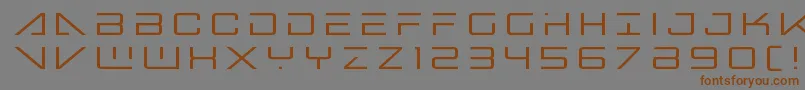 Bansheepilottitle-fontti – ruskeat fontit harmaalla taustalla