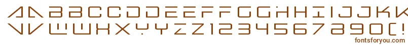 Шрифт Bansheepilottitle – коричневые шрифты на белом фоне