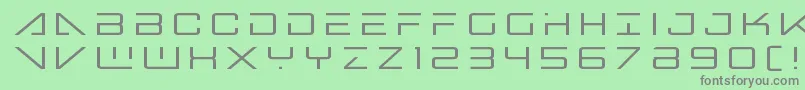 Шрифт Bansheepilottitle – серые шрифты на зелёном фоне