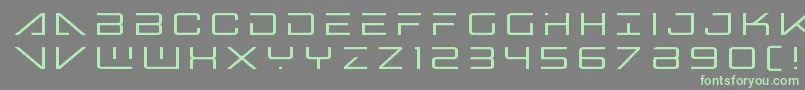 Bansheepilottitle Font – Green Fonts on Gray Background