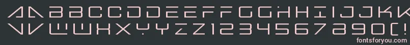 Bansheepilottitle Font – Pink Fonts on Black Background