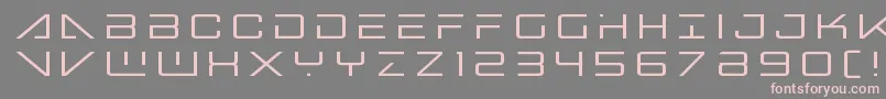 Bansheepilottitle-fontti – vaaleanpunaiset fontit harmaalla taustalla