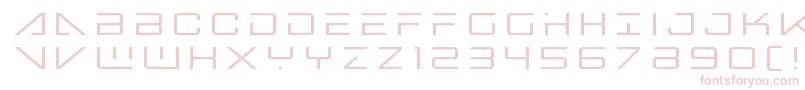 Bansheepilottitle-fontti – vaaleanpunaiset fontit valkoisella taustalla