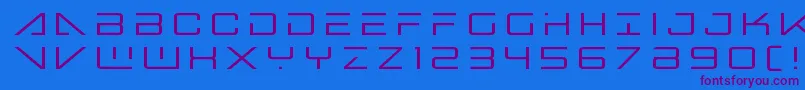 Bansheepilottitle-fontti – violetit fontit sinisellä taustalla